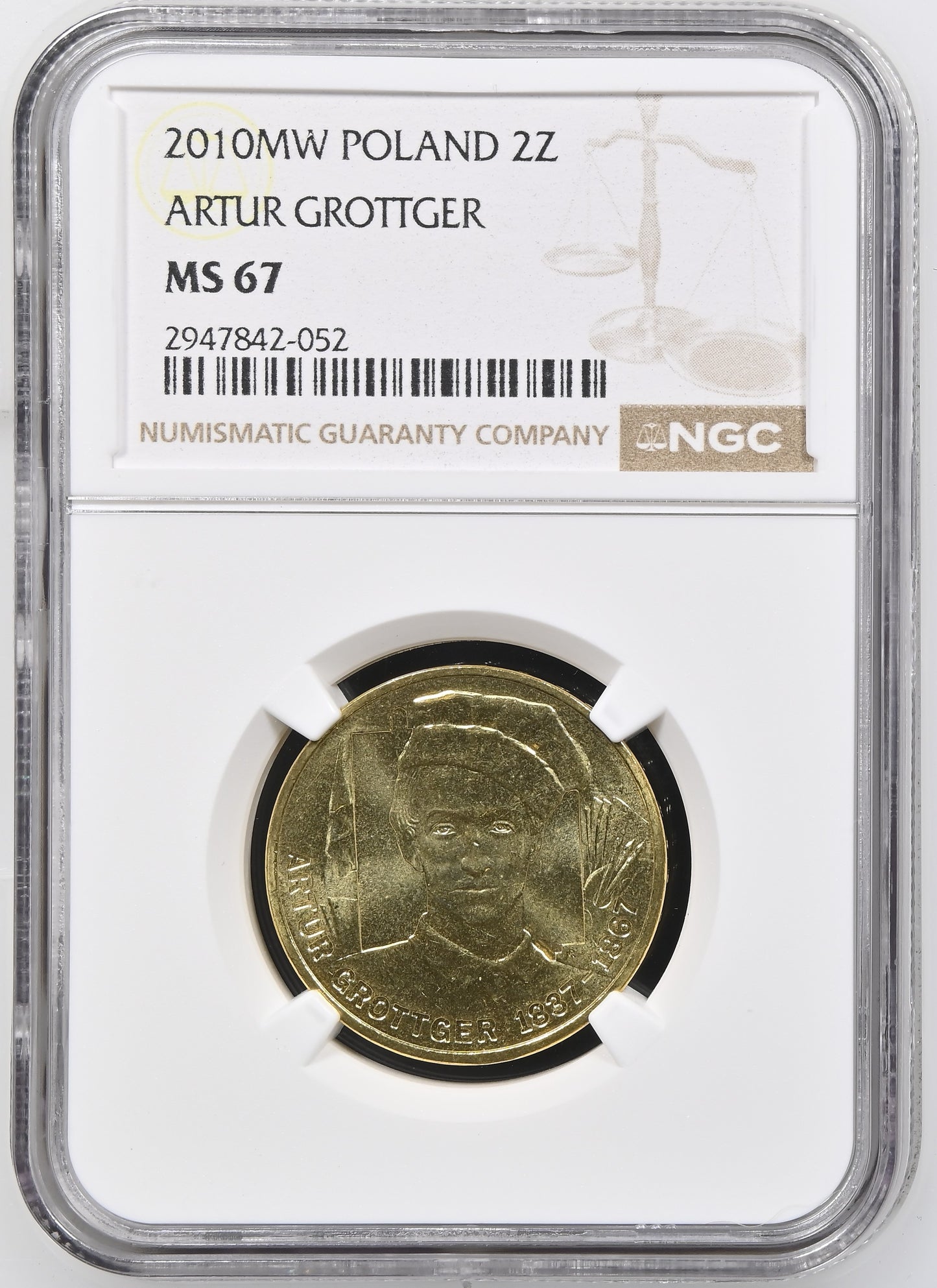 ARTUR GOTTGER (1837-1867) 2 ZL MS 66