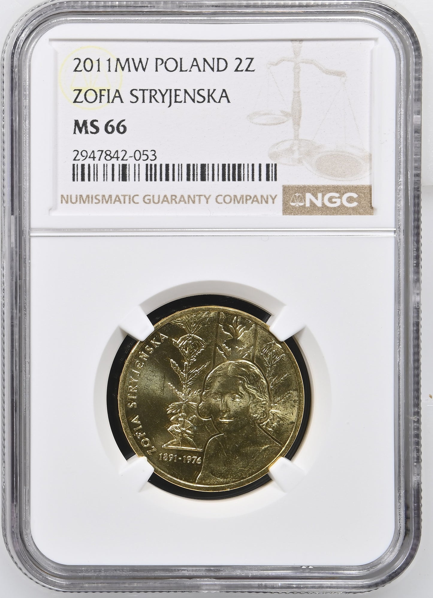 ZOFIA STRYJENSKA (1891-1972) 2 ZL MS 66