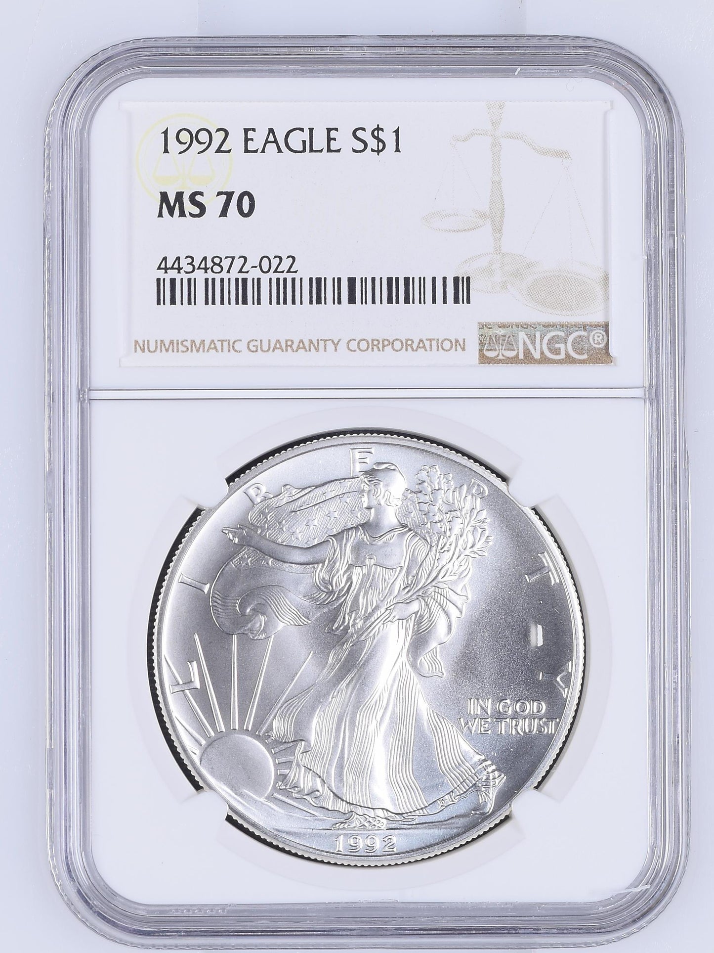 1992 EAGLE S$1 MS 70