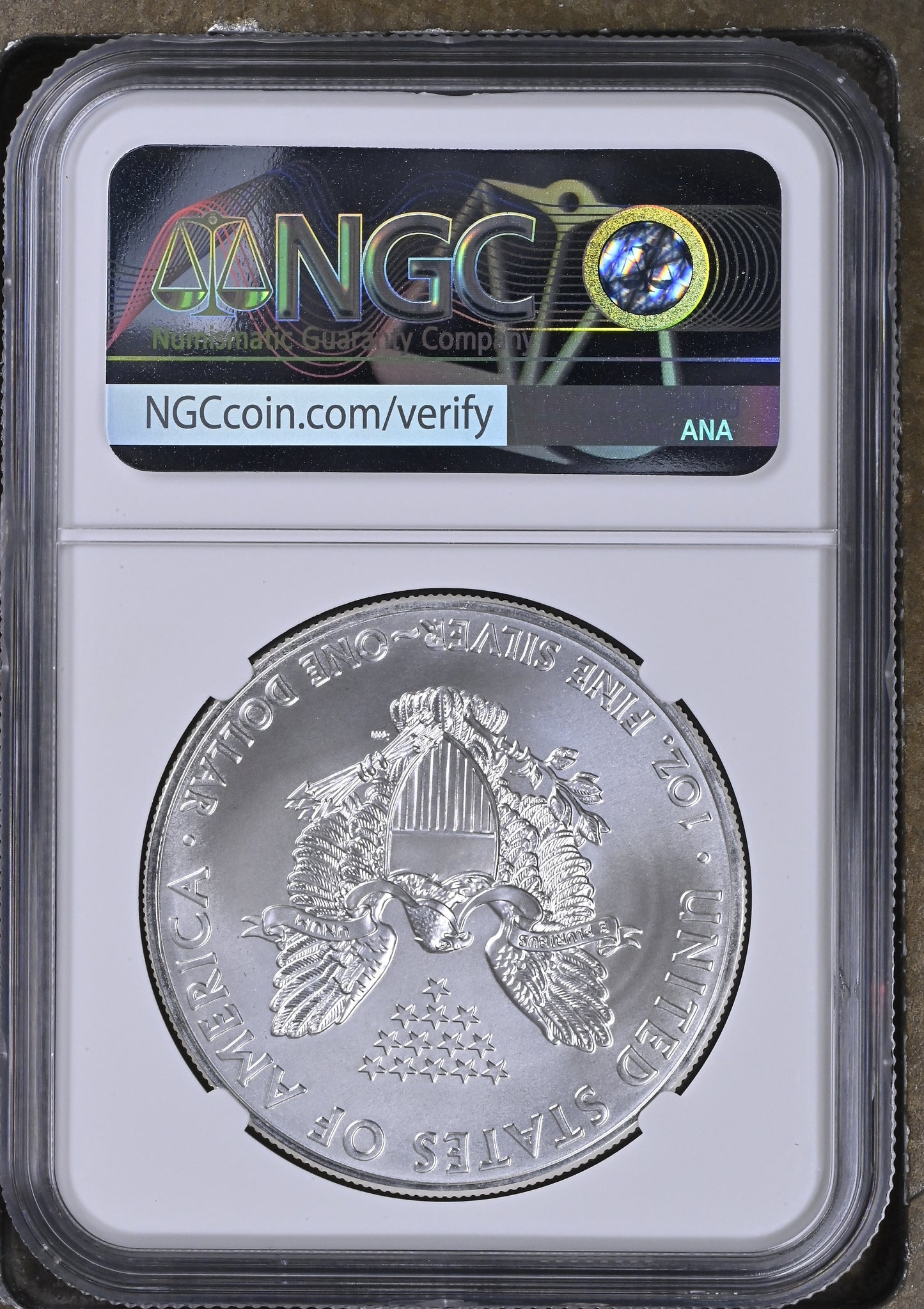 2011 EAGLE S$1 25TH ANNIVERSARY MS 70