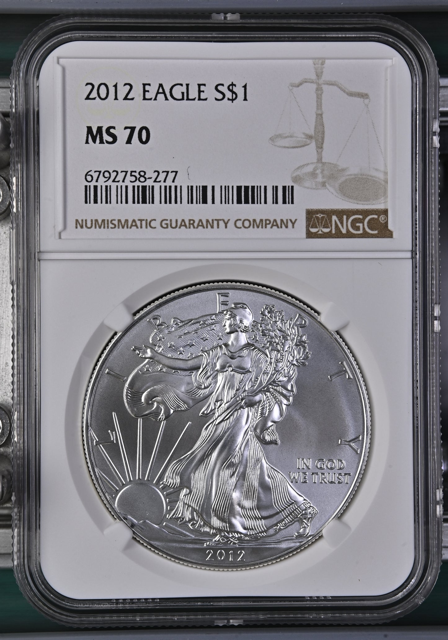 2012 EAGLE S$1 MS 70