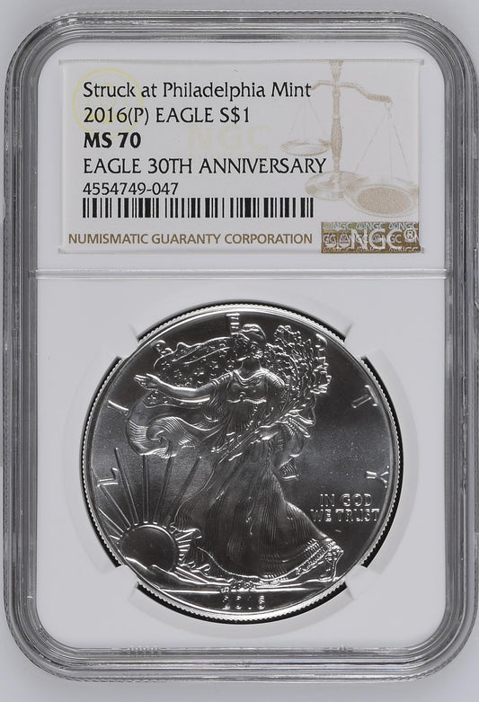 2016(P) EAGLE S$1 MS 70