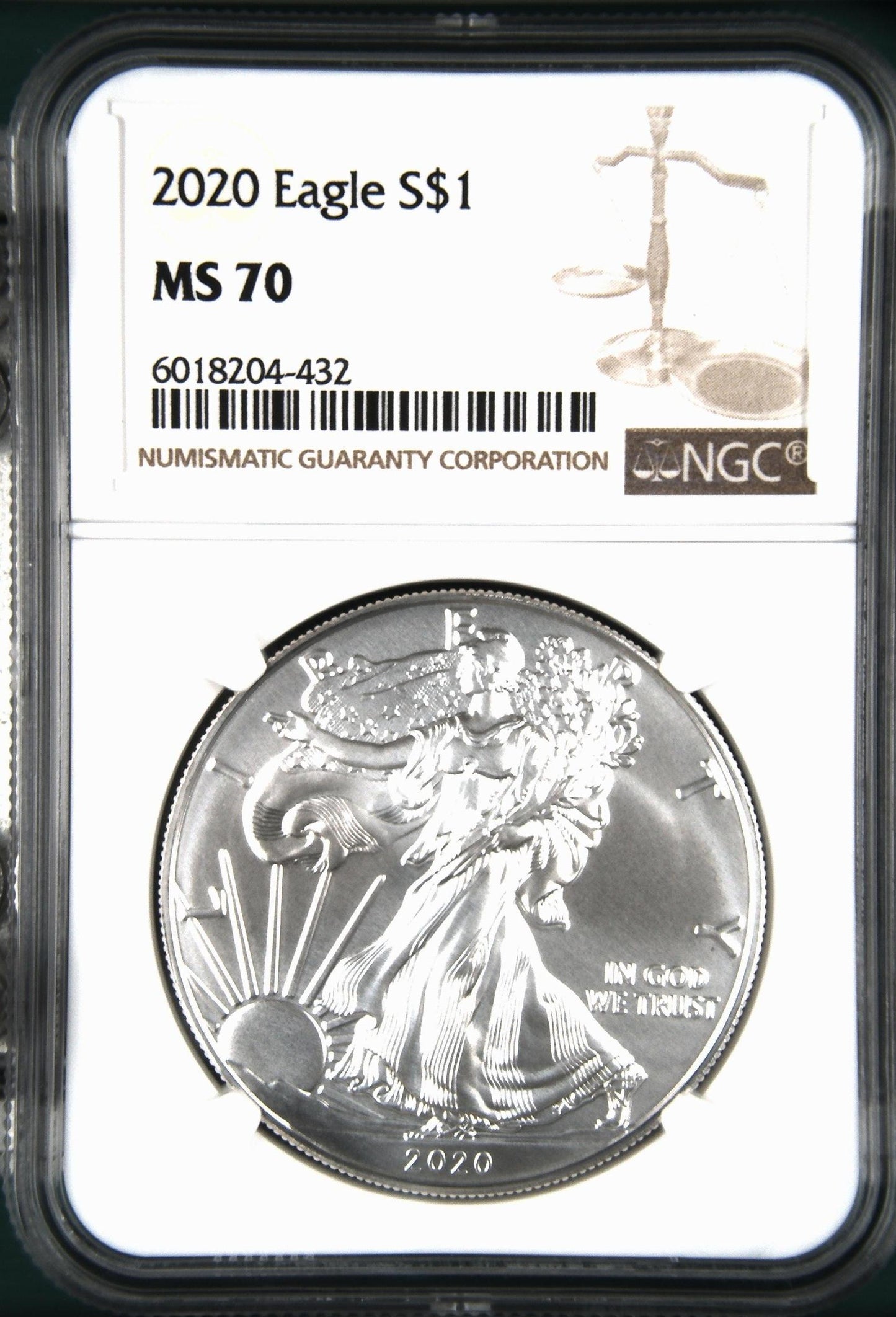 2020 EAGLE S$1 MS 70