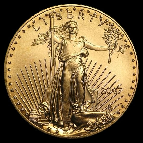 2007 1 OZ AMERICAN GOLD EAGLE BU