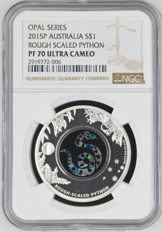 2015 AUSTRALIAN OPAL SERIES ROUGHT-SCALE PYTHON PF 70