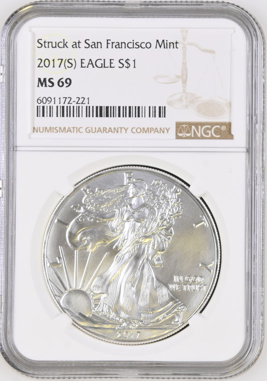 2017(S) EAGLE S$1 MS 69