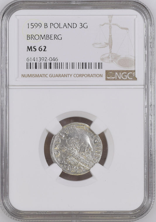 1599 B POLAND 3G BYDGOSZCZ NGC MS 62