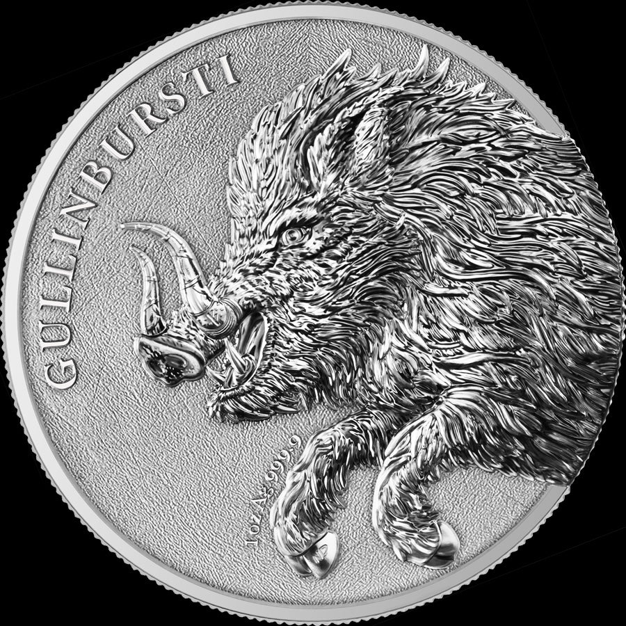 2025 GERMANIA BEASTS: GULLINBURSTI 1 OZ SILVER BU