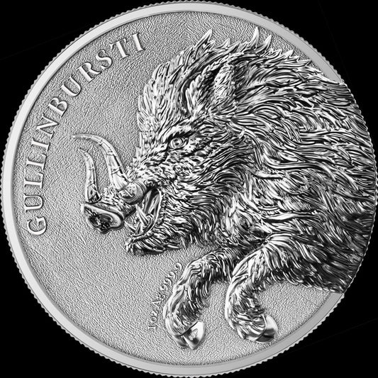 2025 GERMANIA BEASTS: GULLINBURSTI 1 OZ SILVER BU