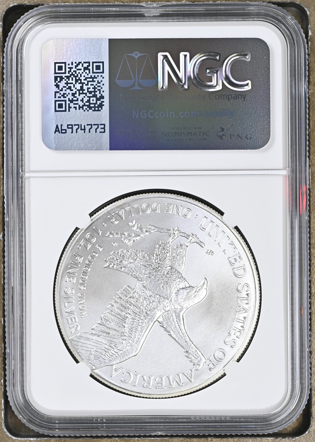 2025 EAGLE S$1 TYPE 2 STRUCK AT WEST POINT MINT (W) MS 69