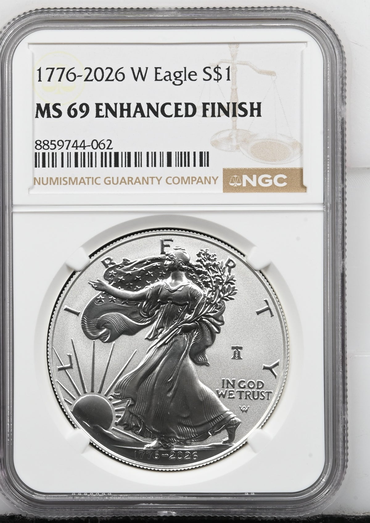 2025 TYPE 2 ENHANCED FINISH 1776-2026 MS 69