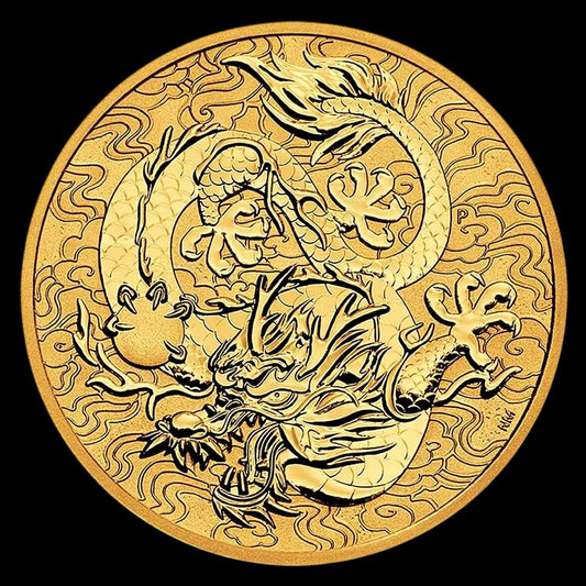 2022 AUSTRALIA 1 OZ DOUBLE DRAGON BU (ONLY 5000)