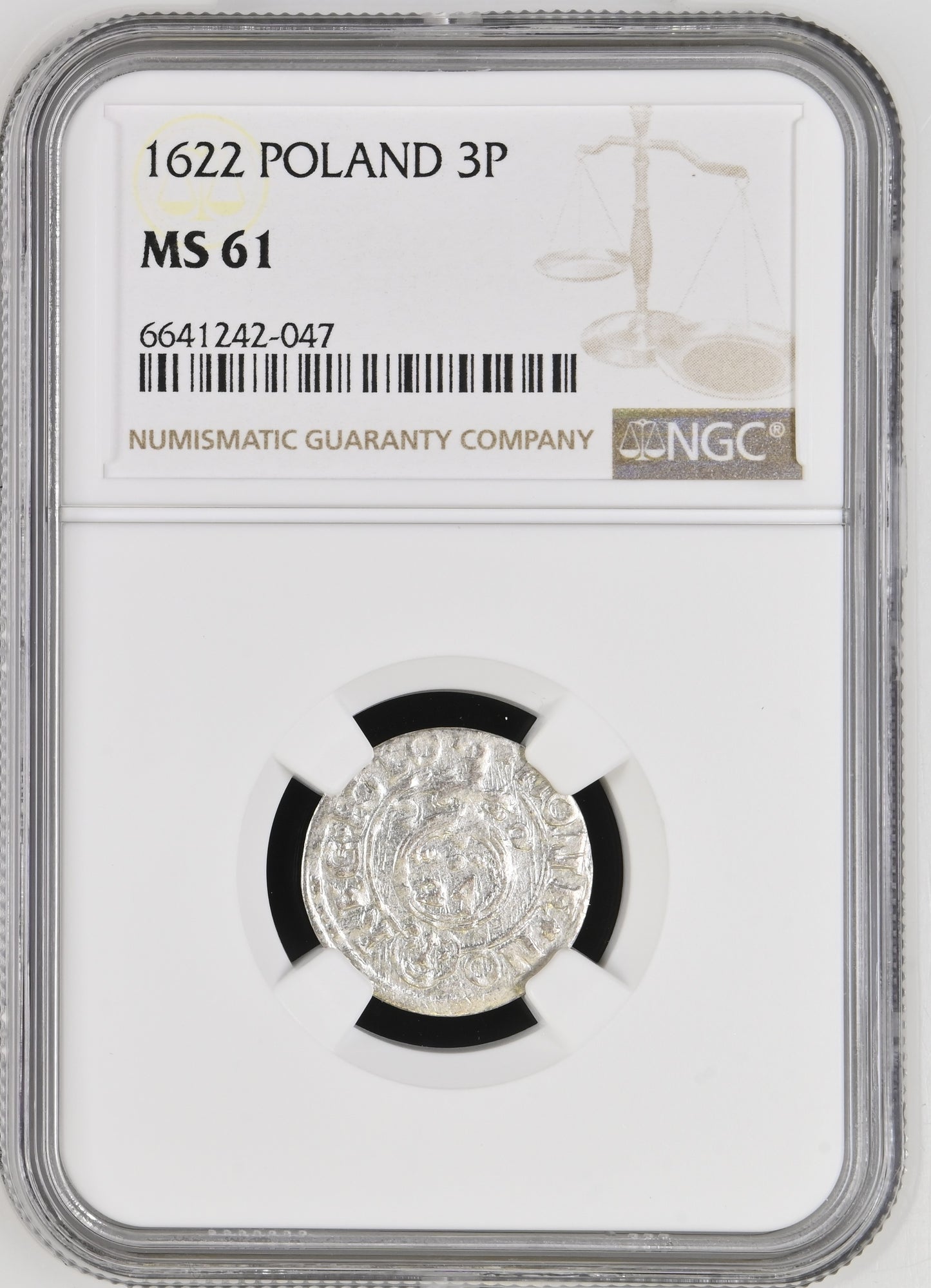 1622 POLAND 3P NGC MS 63
