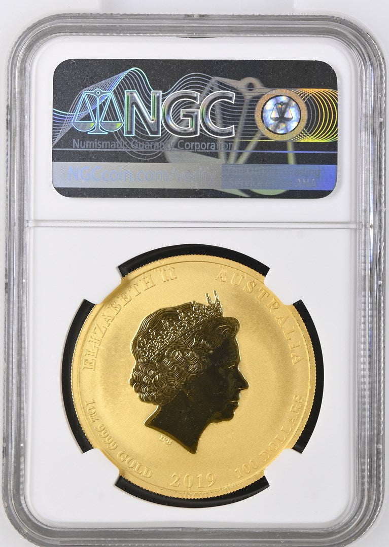 2019 AUSTRALIA 1 OZ GOLD LUNAR PIG BU (SERIES II) NGC MS 69