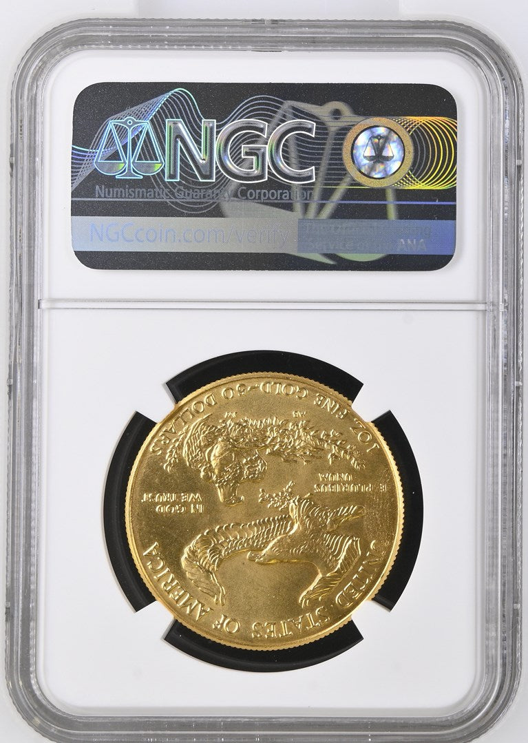 1986 1 OZ AMERICAN GOLD EAGLE NGC MS 67