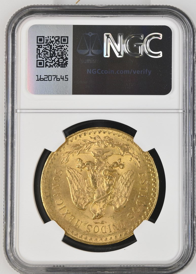 1925 MEXICO G50P NGC MS 62