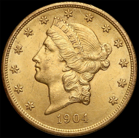 1904 20$ LIBERTY HEAD DOUBLE EAGLE BU