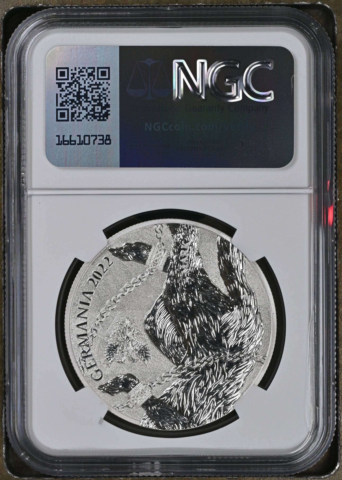 2022 GERMANIA BEASTS - FENRIR 1 OZ SILVER NGC MS 70
