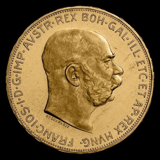 1915 AUSTRIA 100 CORONA RESTRIKE BU