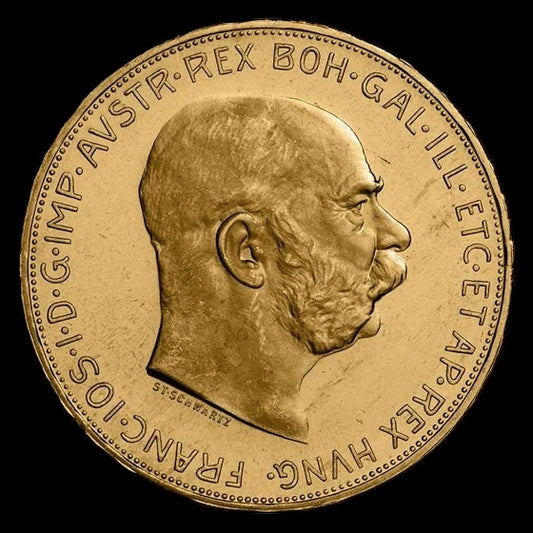 1915 AUSTRIA 100 CORONA RESTRIKE BU