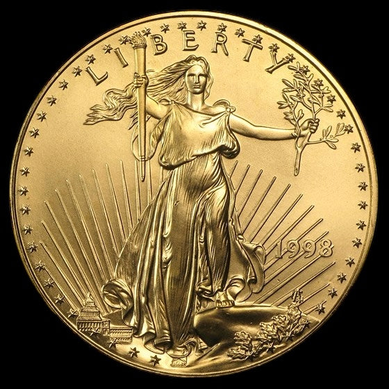 1998 1 OZ AMERICAN GOLD EAGLE BU