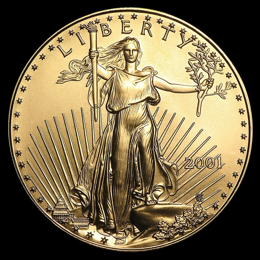 2001 1 OZ AMERICAN GOLD EAGLE BU