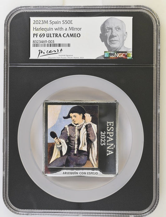 2023 PICASSO SERIES - HARLEQUIN WITH A MIRROR PF 69