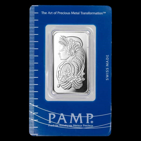 1 OZ PLATINUM BAR - PAMP SUISSE LADY FORTUNA (IN ASSAY)