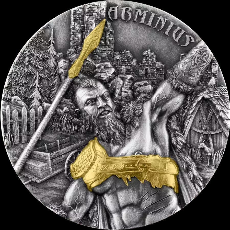 2021 WARRIORS ARMINIUS 2 OZ SILVER BU