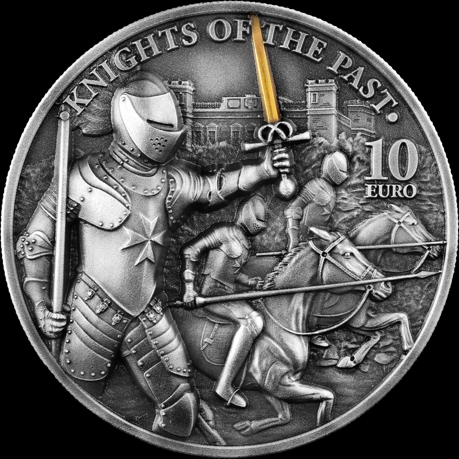 2021 KNIGHTS OF THE PAST 10 EURO 2 OZ SILVER