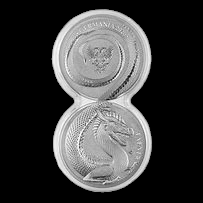 2020 GERMANIA BEASTS - FAFNIR 1 OZ SILVER BU ( TWO COIN SET IN DUAL CAPSULE)