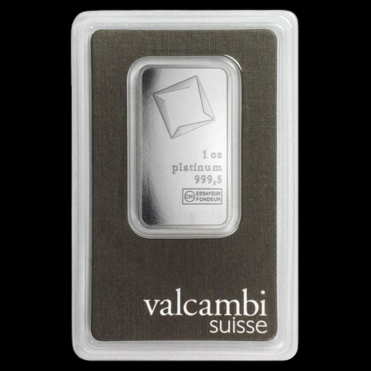 1 OZ PLATINUM BAR-VALCAMBI (IN ASSAY)