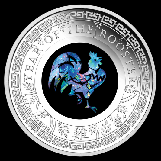 2017 AUSTRALIAN OPAL LUNAR YEAR OF THE ROOSTER