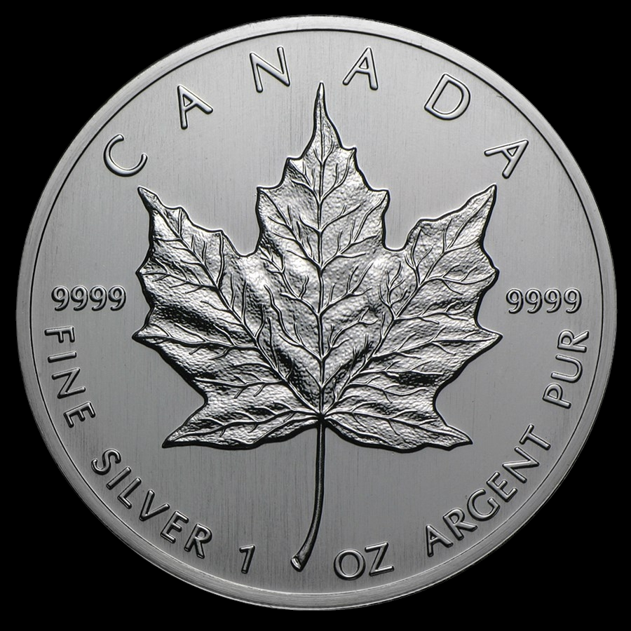 1988 CANADA 1 OZ SILVER MAPLE BU
