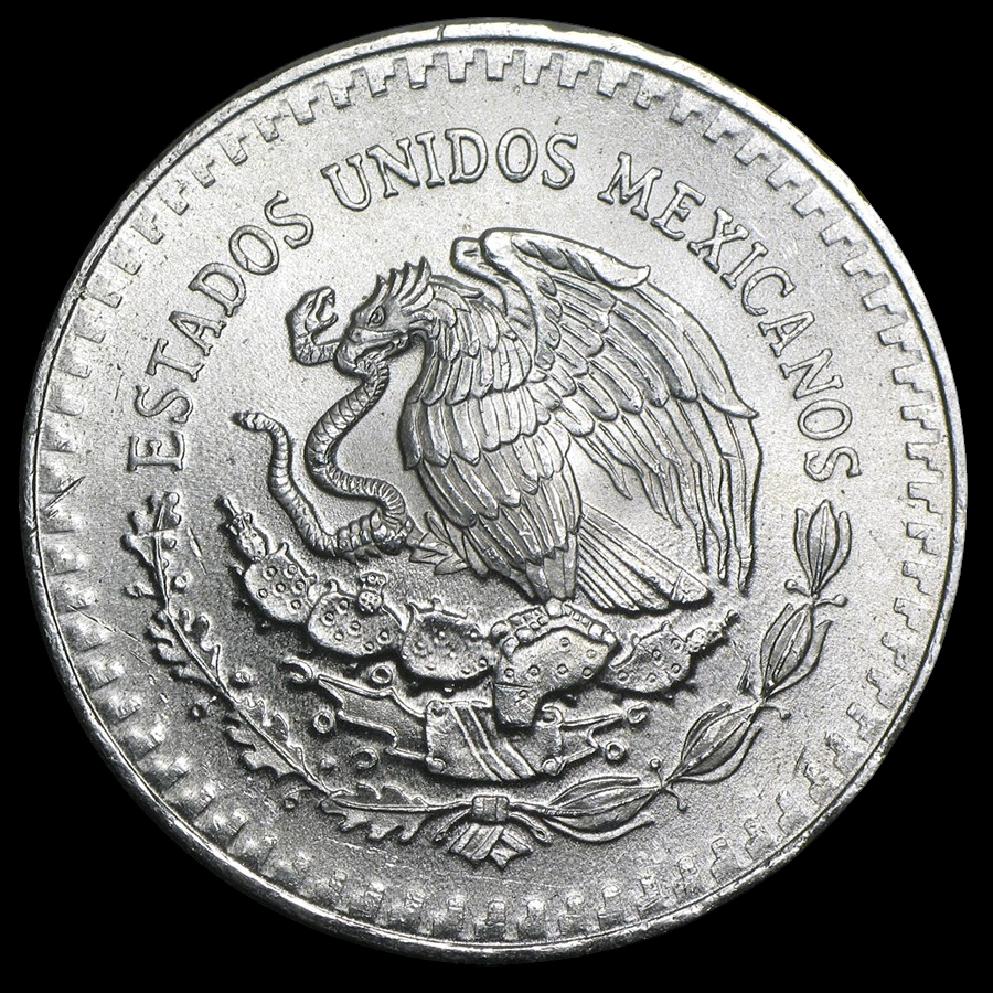 1982 MEXICO 1 OZ SILVER LIBERTAD BU