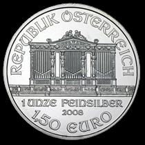 2008 AUSTRIA PHILHARMONIC 1 OZ SILVER BU