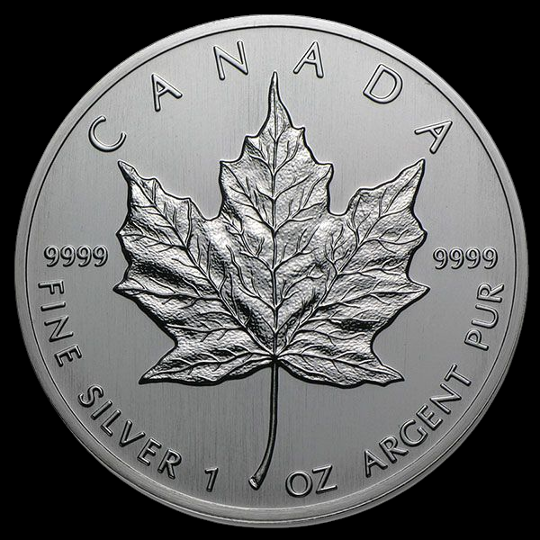 1988 CANADA 1 OZ SILVER MAPLE LEAF (25 COINS IN TUBE)