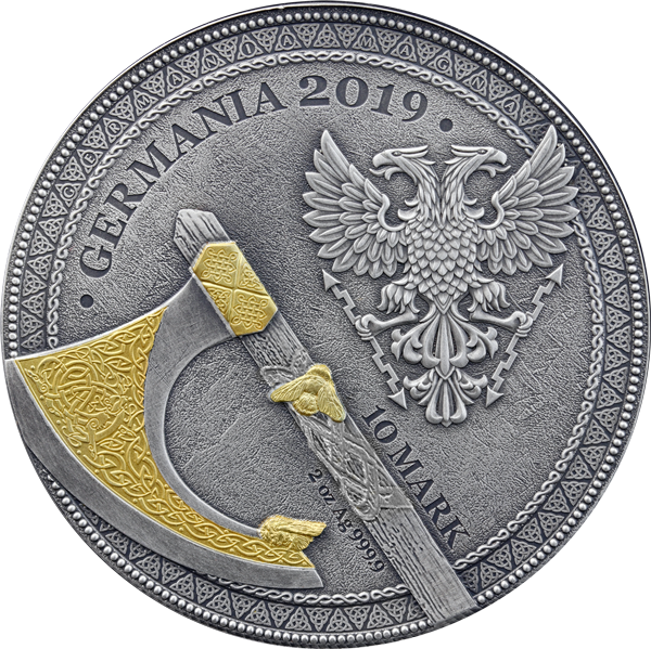 2019 WARRIORS BERSERK 2 OZ SILVER BU