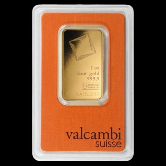 1 OZ GOLD BAR - VALCAMBI (IN ASSAY)