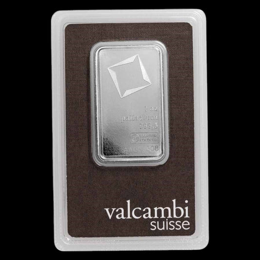 1 OZ PALLADIUM BAR - VALCAMBI SUISEE (IN ASSAY)