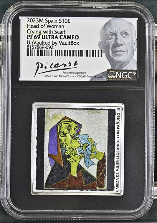 2023 PICASSO SERIES - HEAD OF WOMAN CRYING WITH SCARF PF 69