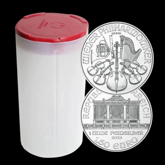 2025 AUSTRIA 1 OZ SILVER PHILHARMONIC (20 COINS IN TUBE)