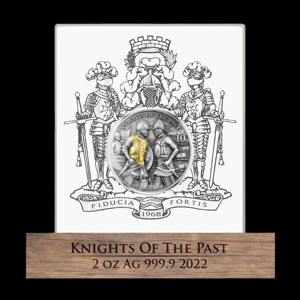 2022 KNIGHTS OF THE PAST 10 EAURO 2 OZ SILVER BU
